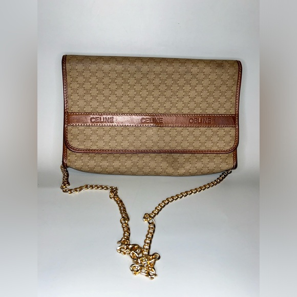 Celine Handbags - Pre loved Celine Macadam vinyl portfolio crossbody bag